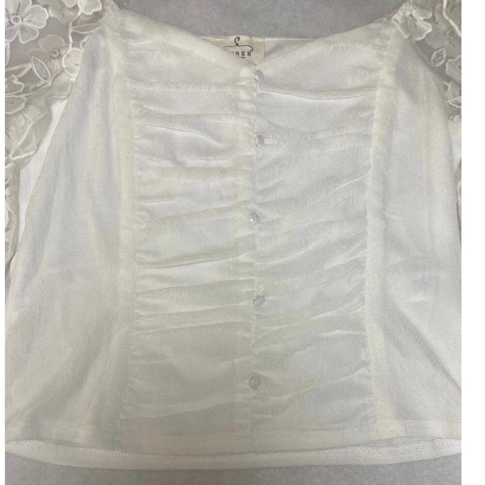 Ember - Corset off the shoulder lace floral long sleeves Style#SB4027 size XL - Picture 3 of 4